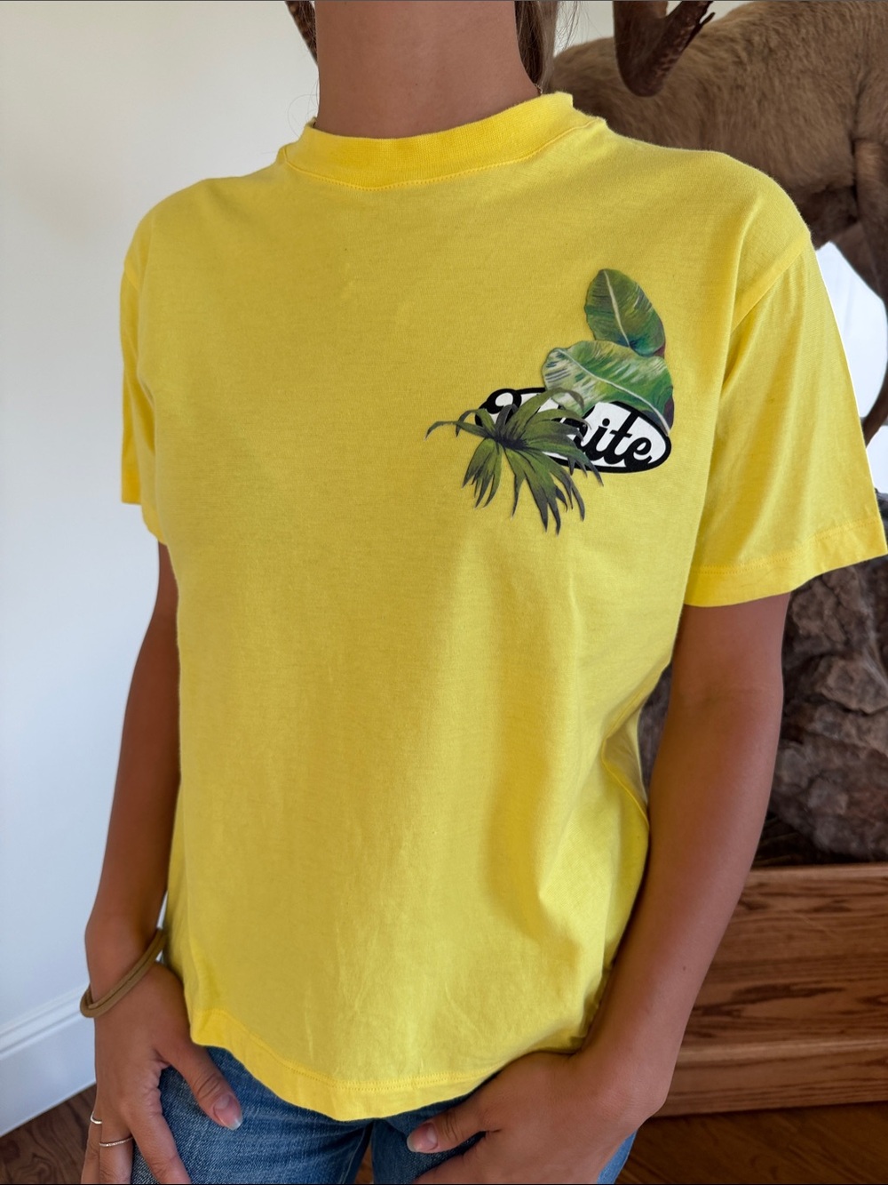 Off-White Virgil Abloh Graphic Palm Tee
